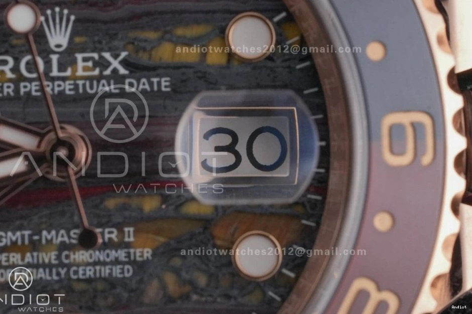 Tiger Iron Bracelet Sh3285 126715 Edition Master Oyster II CHNR on ARF Dial RG Best GMT 1111